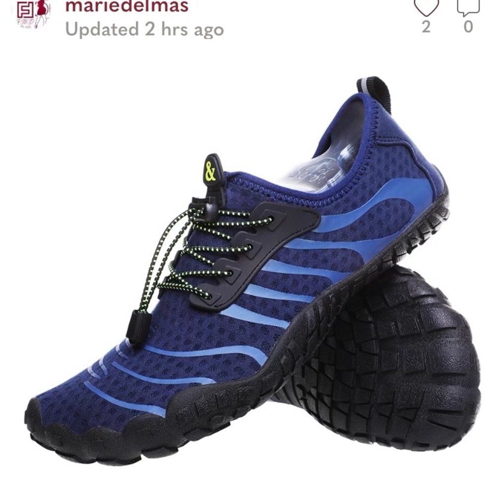 NEW! Unisex Blue Water Shoes Aqua Barefoot Athletic Sport Shoes Color Blue.